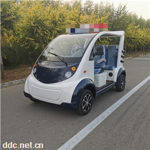  凯驰铁壳电动巡逻车四轮物业校园保安景区观光楼盘摆渡车四座